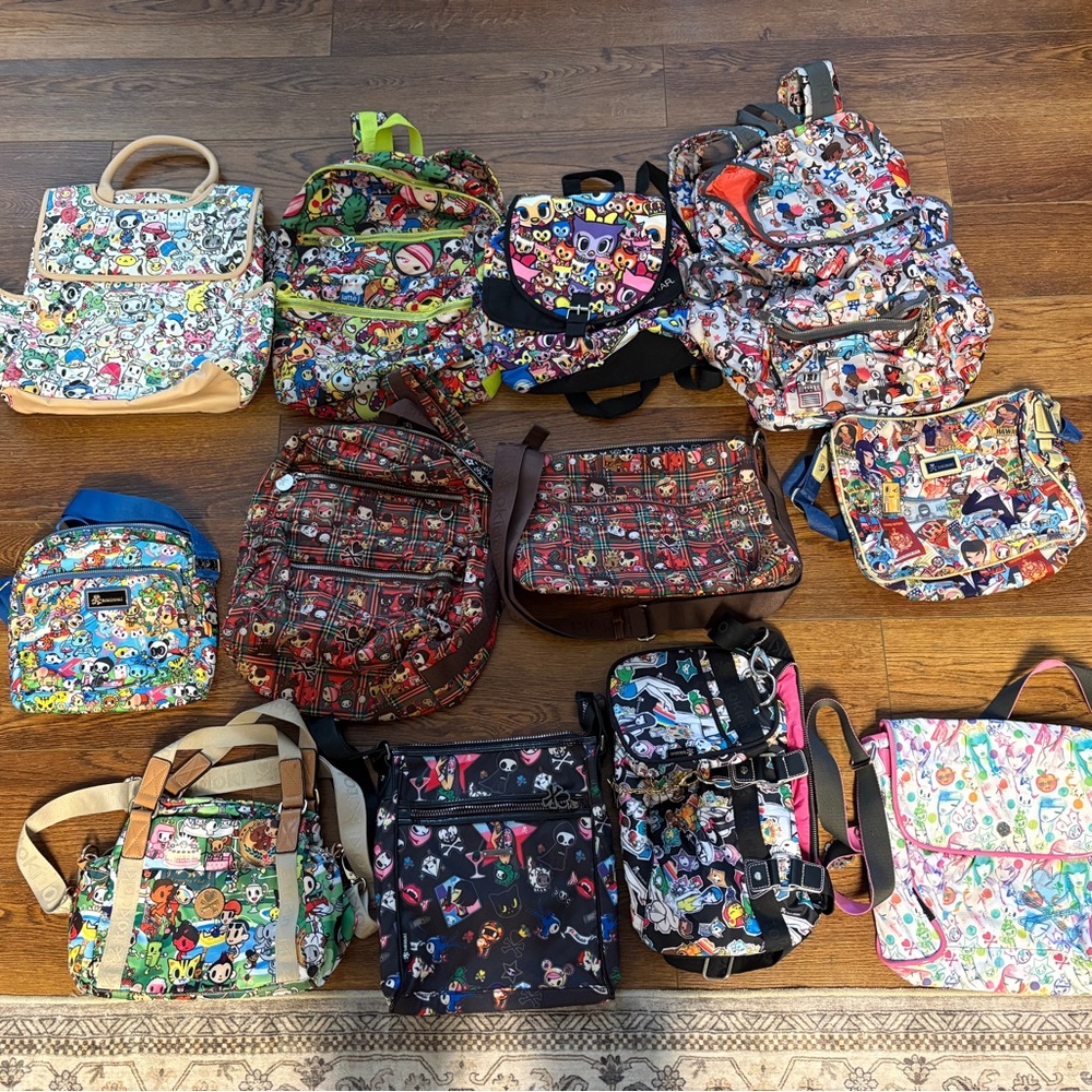 Tokidoki Mystery Grab Bag of Character Print Crossbody & Backpacks - $20 Each